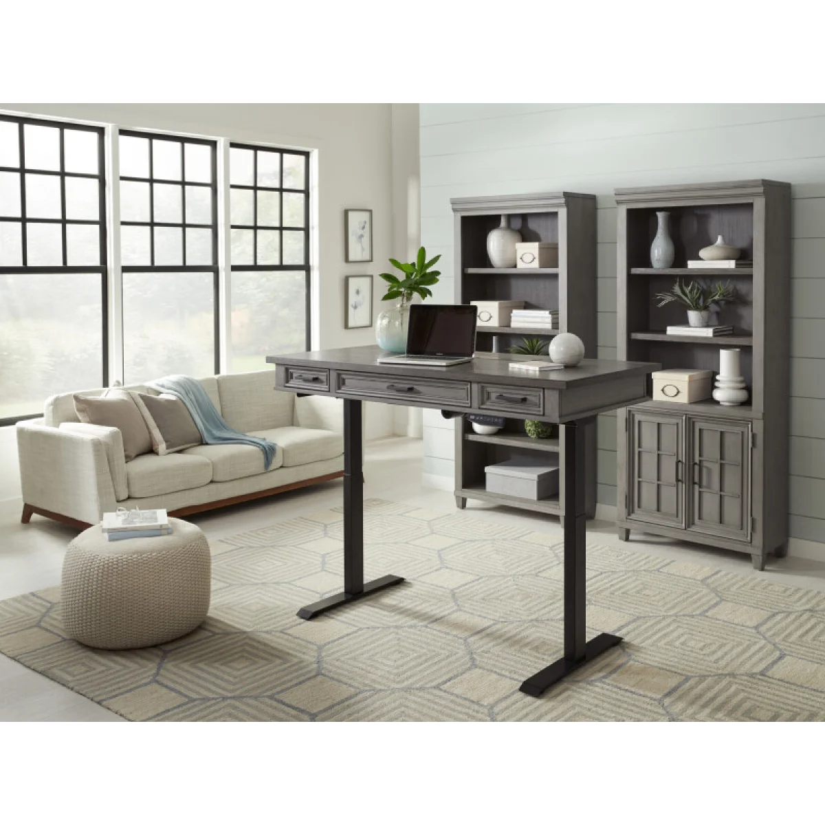 Caraway Door Bookcase Bookcases Aged Slate 6