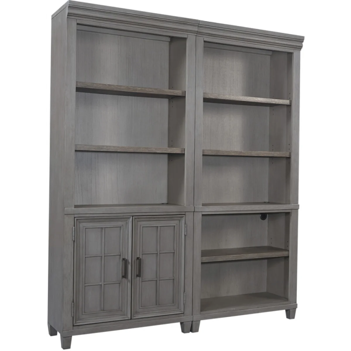 Caraway Door Bookcase Bookcases Aged Slate 8