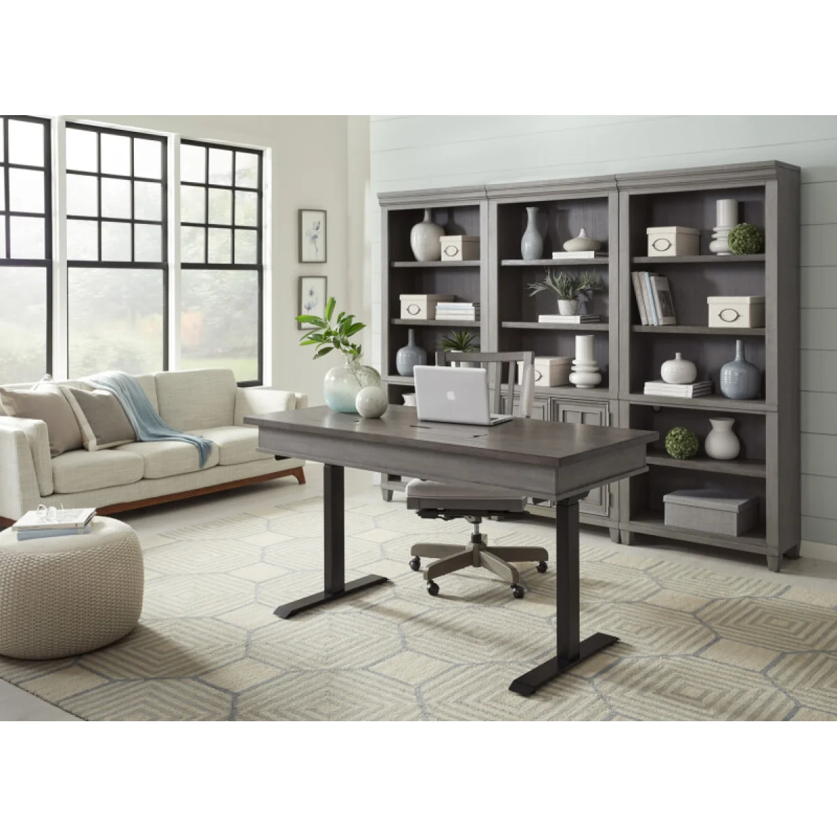 Caraway Open Bookcase Bookcases Aged Slate 6