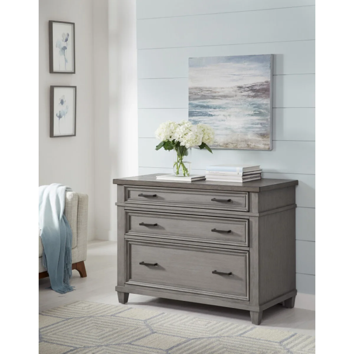 Caraway Lateral File Office Storage Aged Slate 7