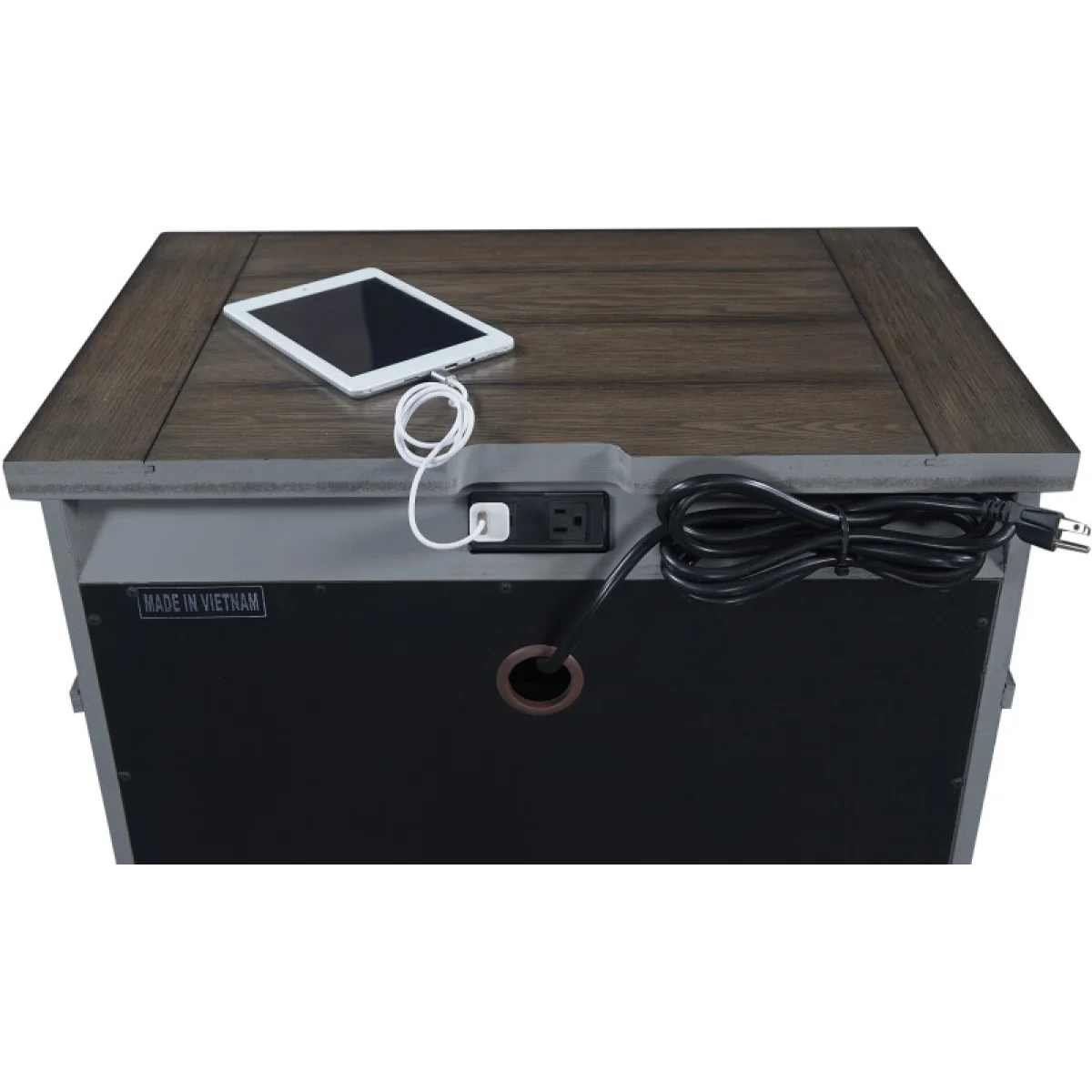 Caraway 2 Drawer Ns Nightstands Aged Slate 16