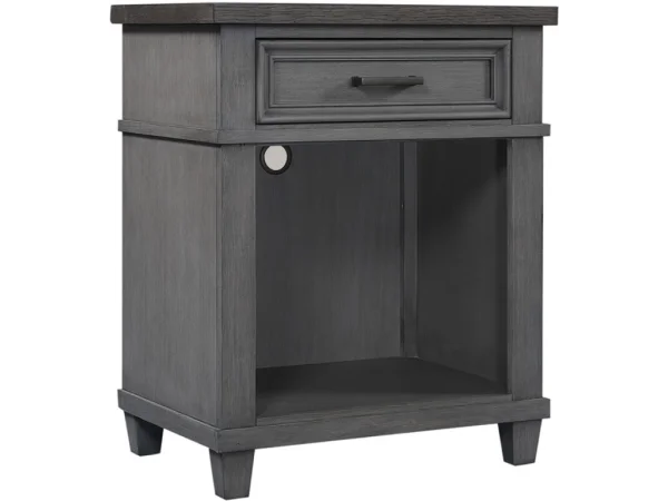 Caraway 1 Drawer Ns Nightstands Aged Slate 4