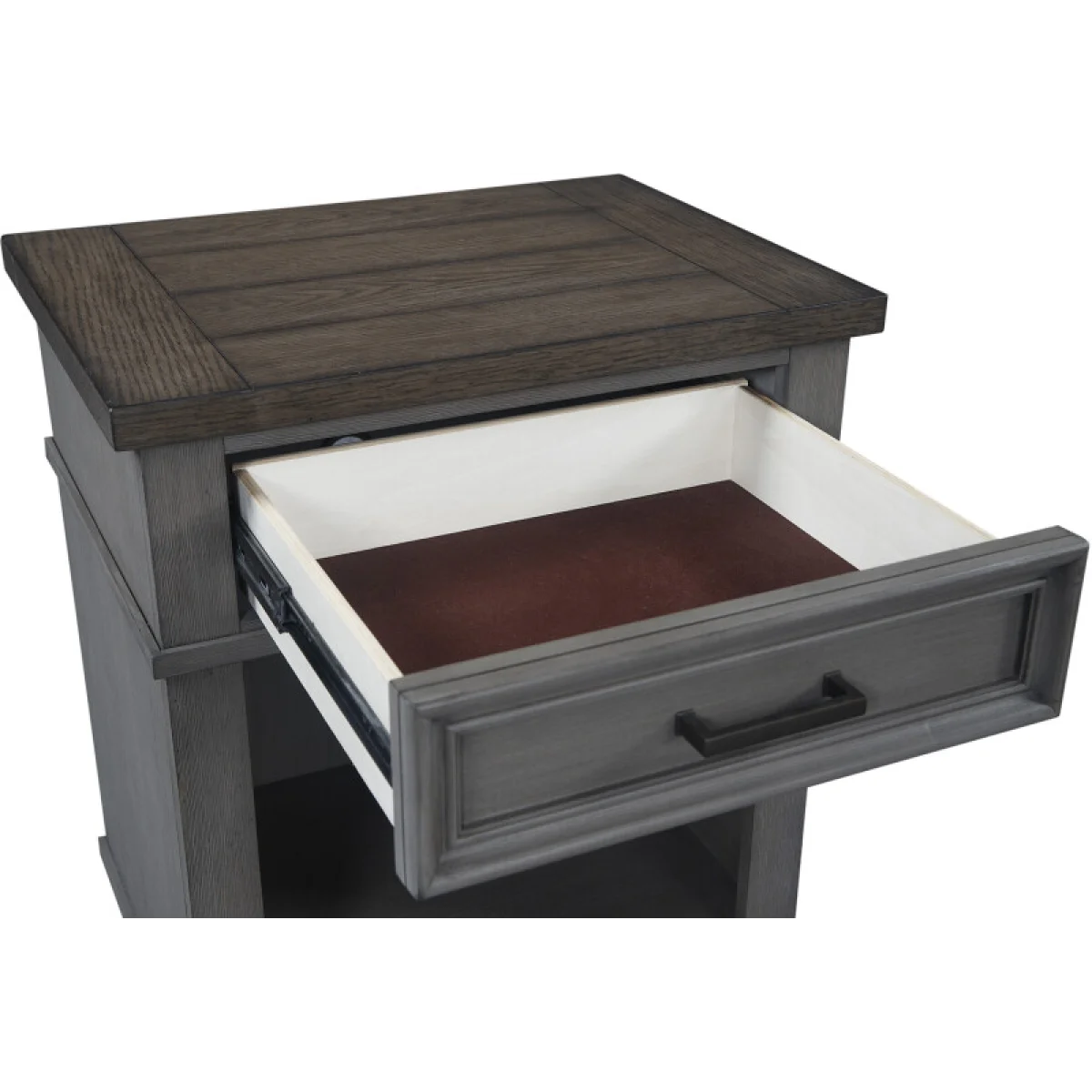 Caraway 1 Drawer Ns Nightstands Aged Slate 14