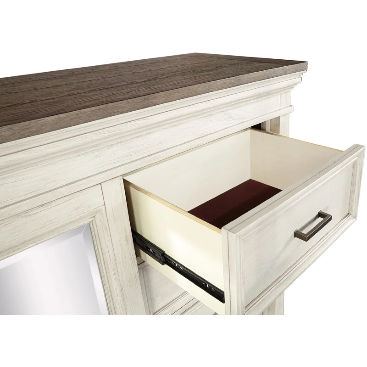 Caraway Sliding Door Chest Chests Aged Ivory 8