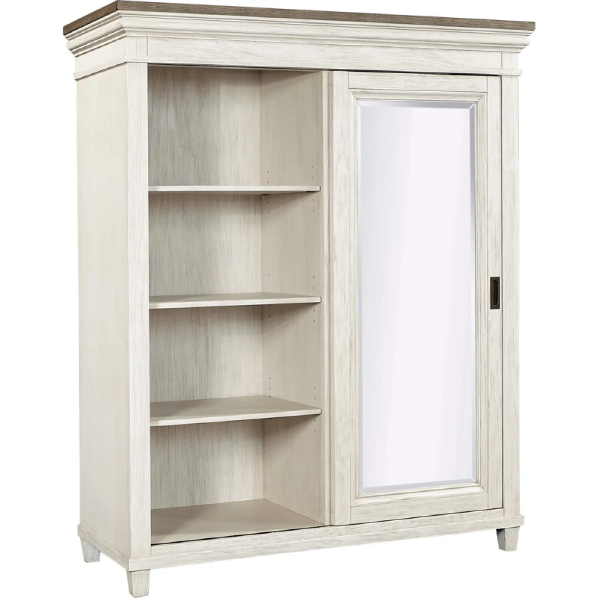 Caraway Sliding Door Chest Chests Aged Ivory 16