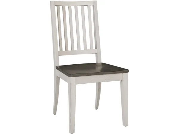 Caraway Dining Side Chair W/ Wood Seat (2/ctn) Chairs & Benches Aged Ivory