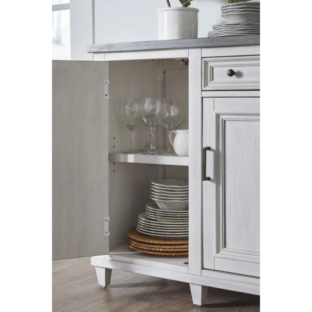 Caraway Sideboard Dining Storage Aged Ivory 9