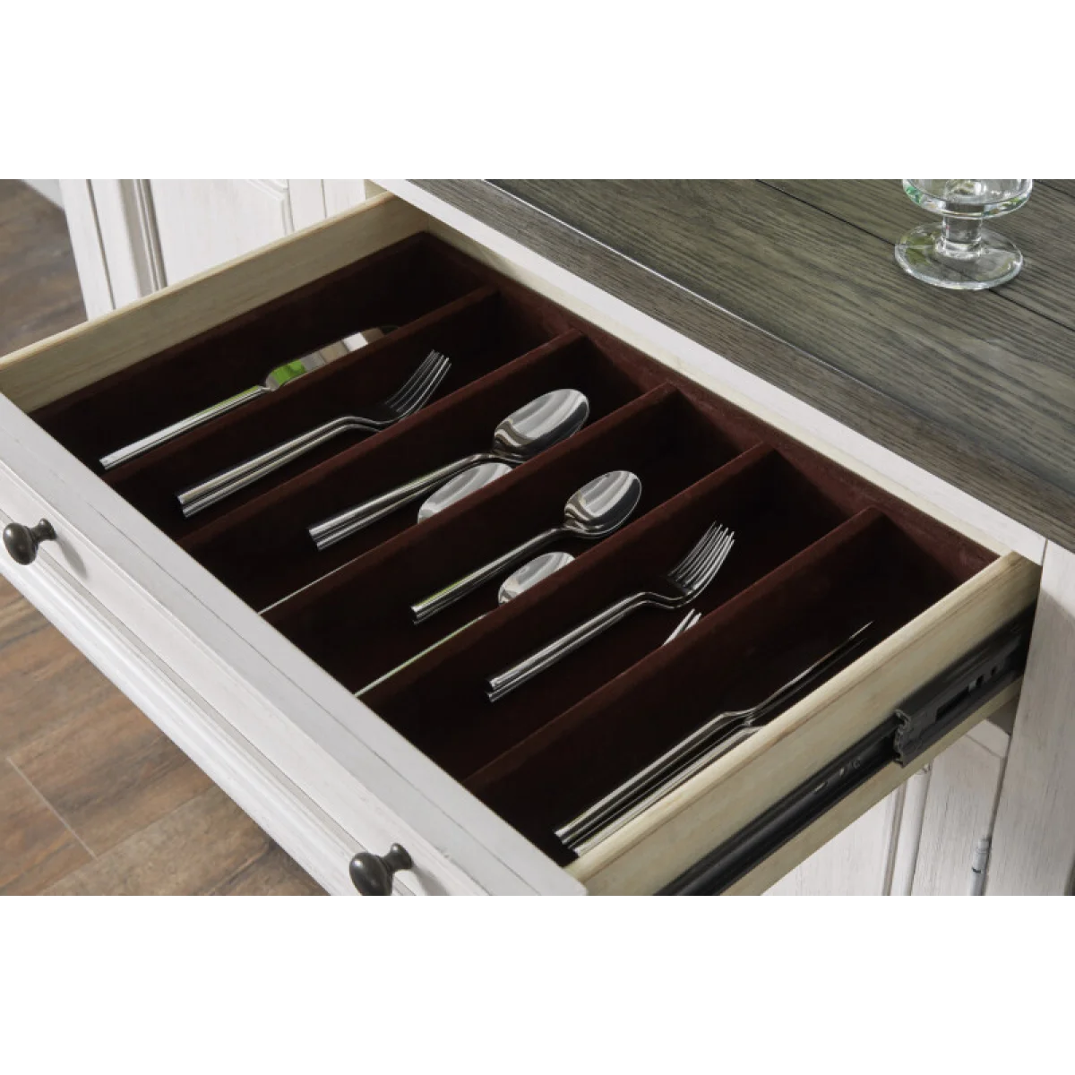 Caraway Sideboard Dining Storage Aged Ivory 10
