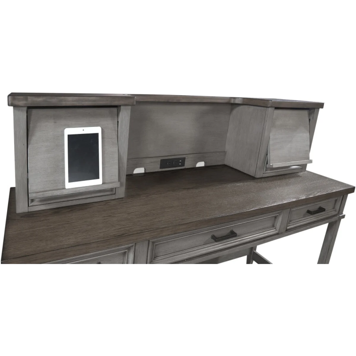 Caraway Pedestal Desk And Return I248HOGRP1b Desks Aged Slate 13