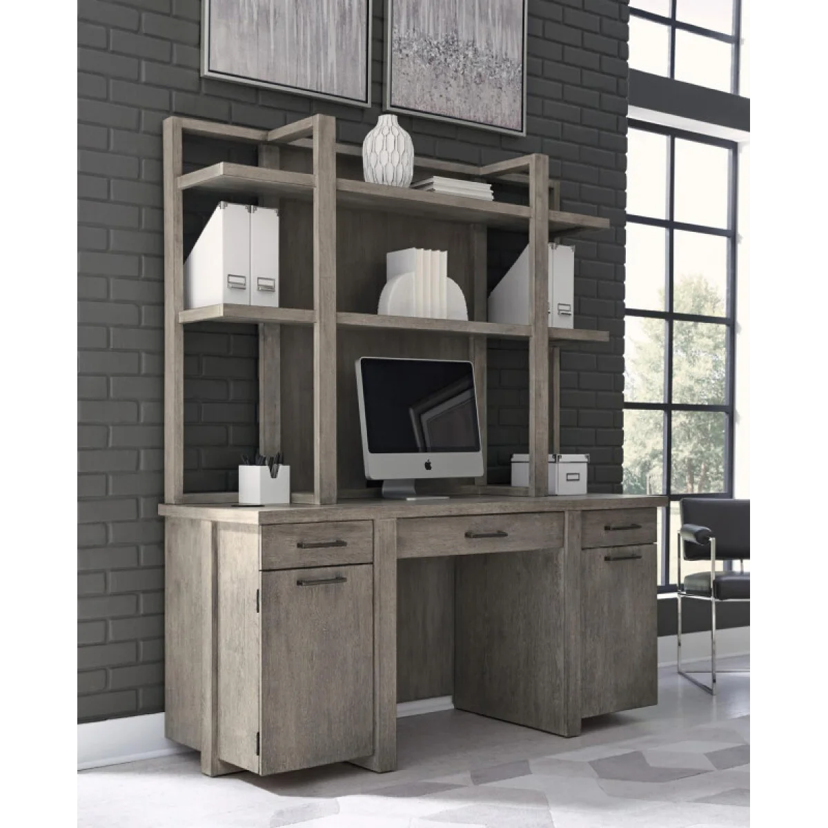 Platinum Credenza Desks Aspen Home 7
