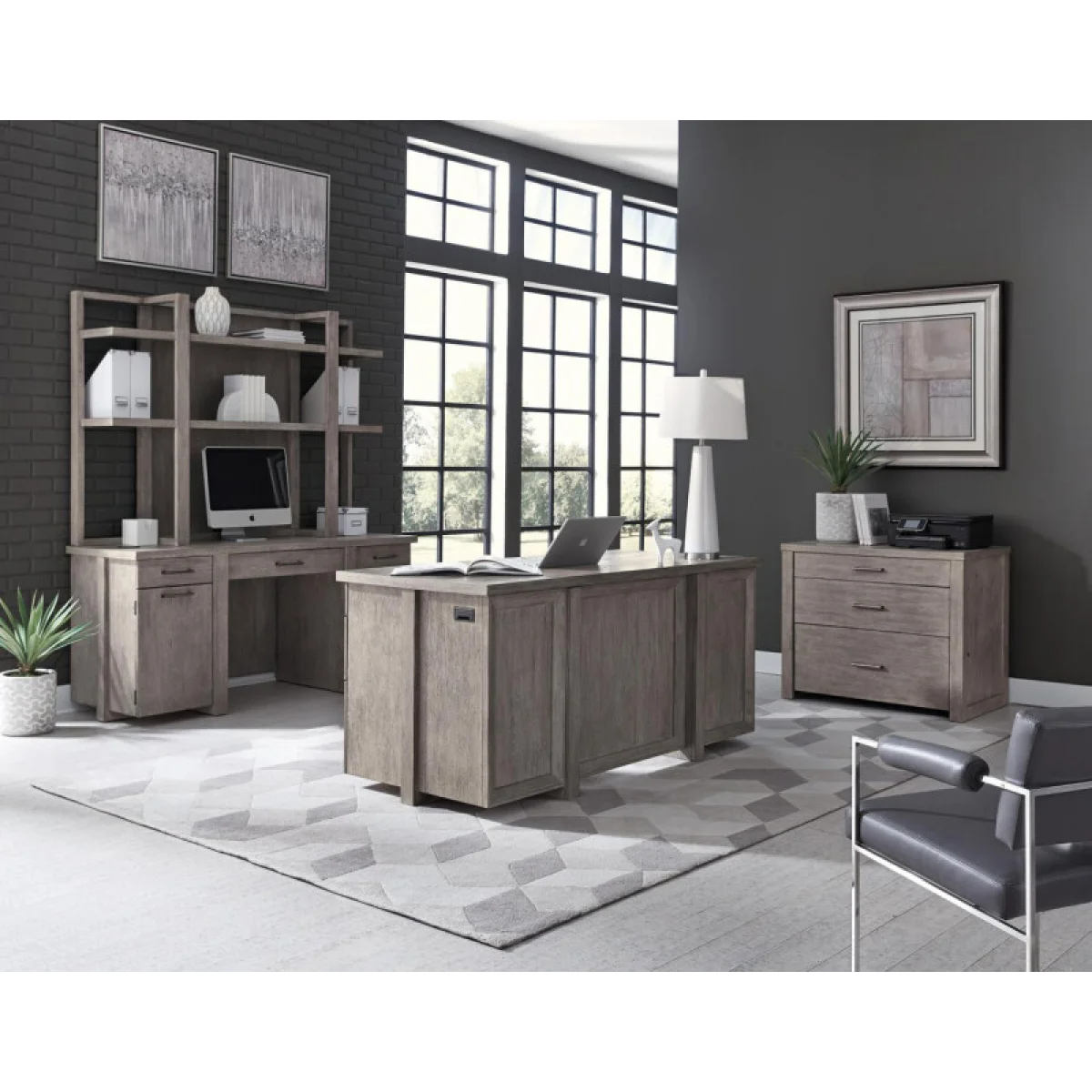 Platinum Credenza Desks Aspen Home 8