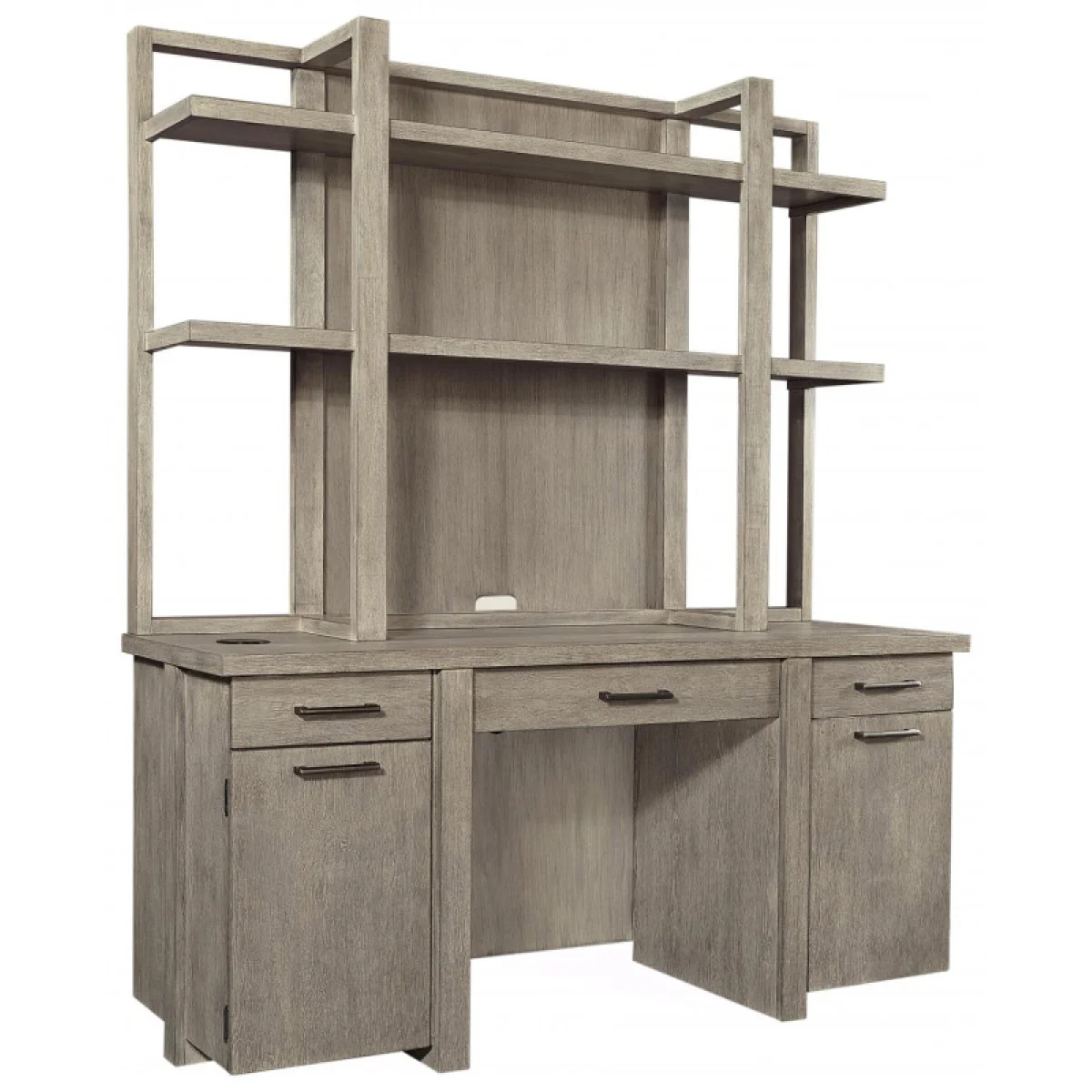 Platinum Credenza Hutch Desks Aspen Home 4