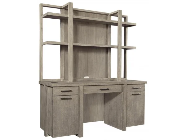 Platinum Credenza Hutch Desks Aspen Home