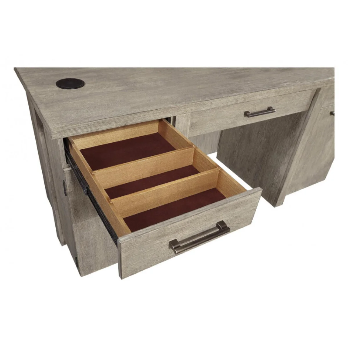 Platinum Credenza Hutch Desks Aspen Home 15