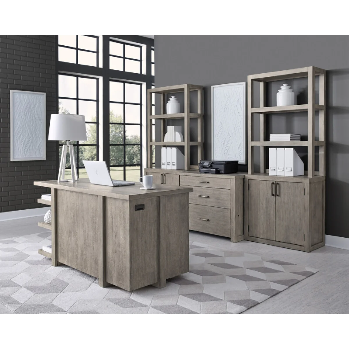 Platinum Door Bookcase Bookcases Aspen Home 8