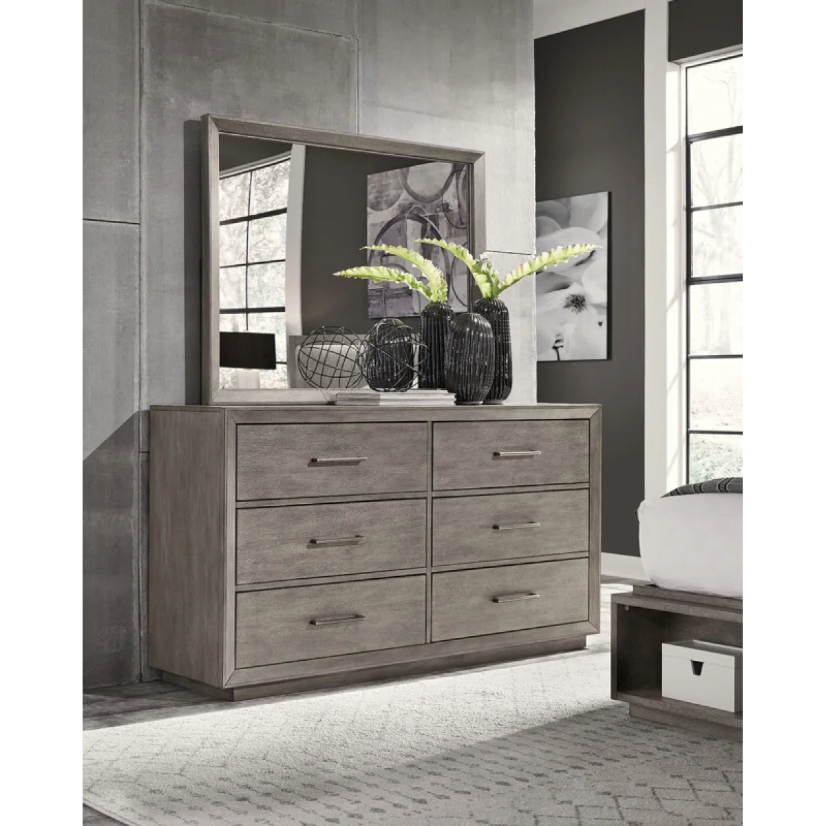 Platinum Landscape Mirror Bedroom Mirrors Aspen Home 6