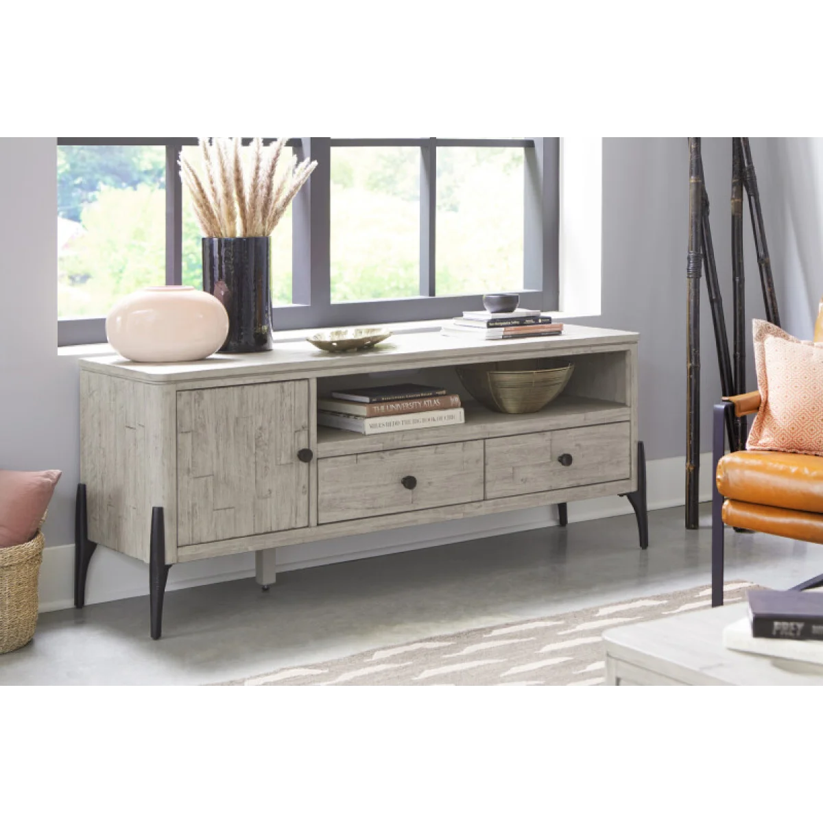 Zane 62″ Console Entertainment Stands Aspen Home 6