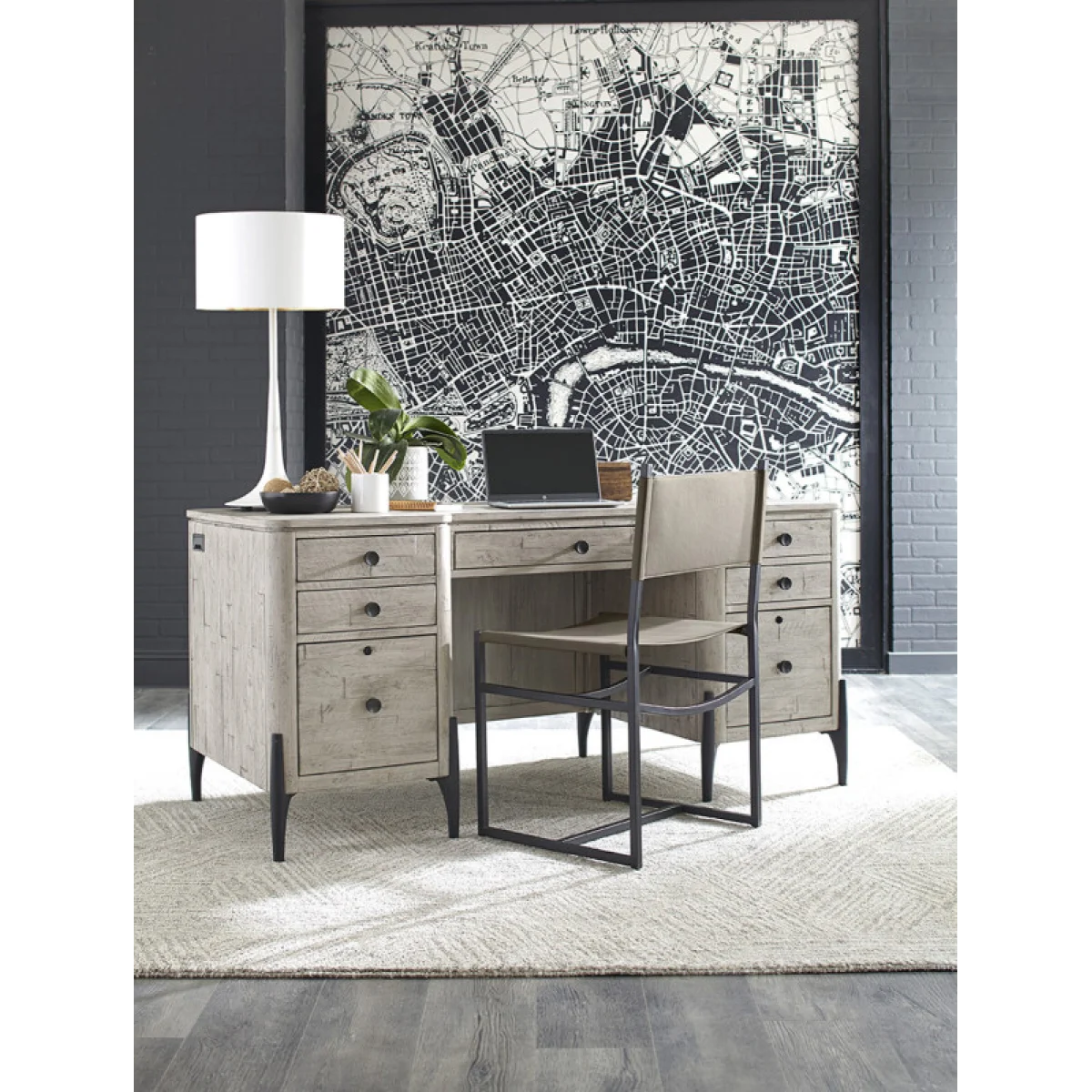 Zane 66″ Executive Desk Desks Aspen Home 6