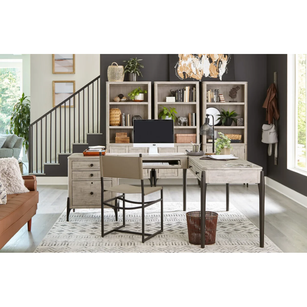 Zane 66″ Writing Desk Desks Aspen Home 18