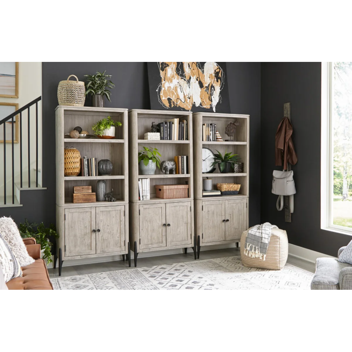 Zane Door Bookcase Bookcases Aspen Home 6