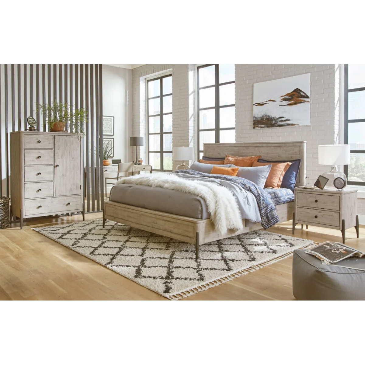 Zane King Panel Hb Bed Parts Aspen Home 6