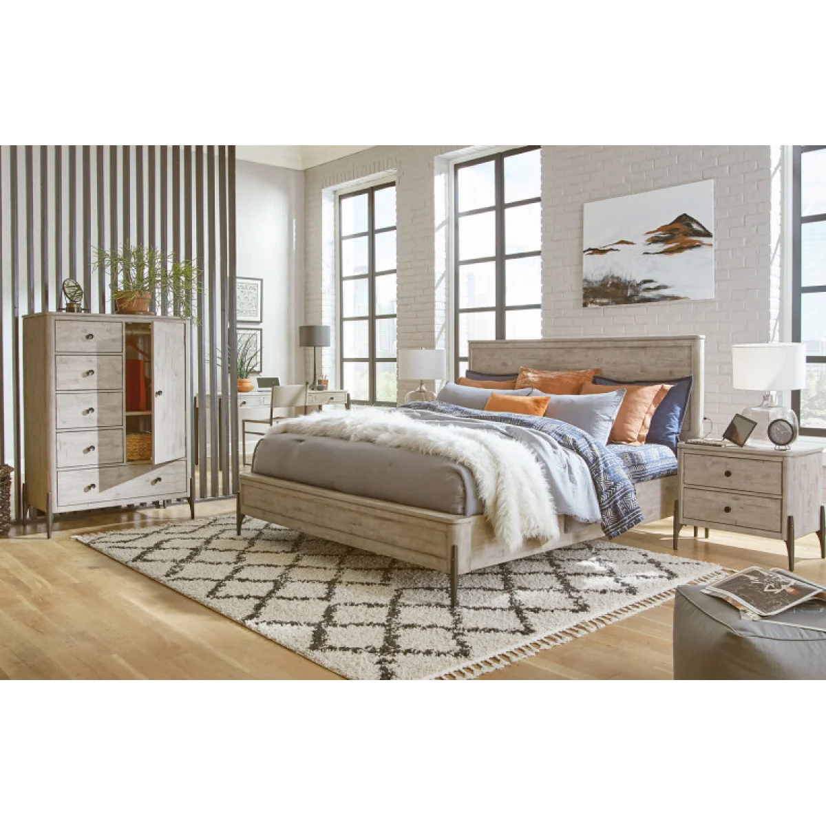 Zane King Panel Hb Bed Parts Aspen Home 7