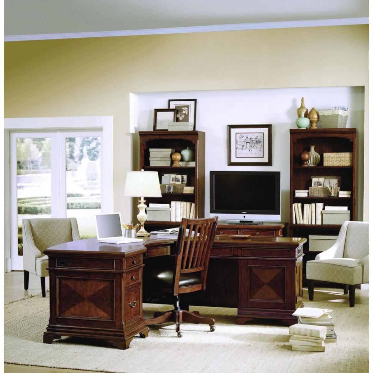 Hawthorne L-shaped Desk I26HOGRP2 Desks Aspen Home 8