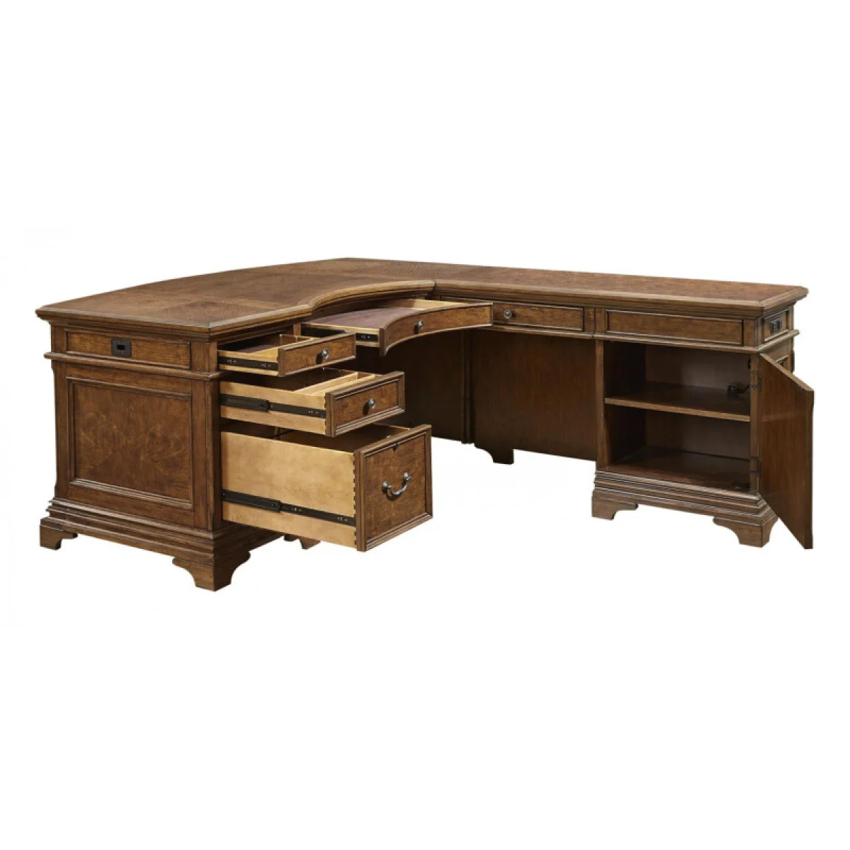 Hawthorne L-shaped Desk I26HOGRP2 Desks Aspen Home 10