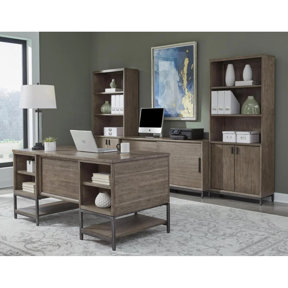 Trellis Door Bookcase Bookcases Aspen Home 10