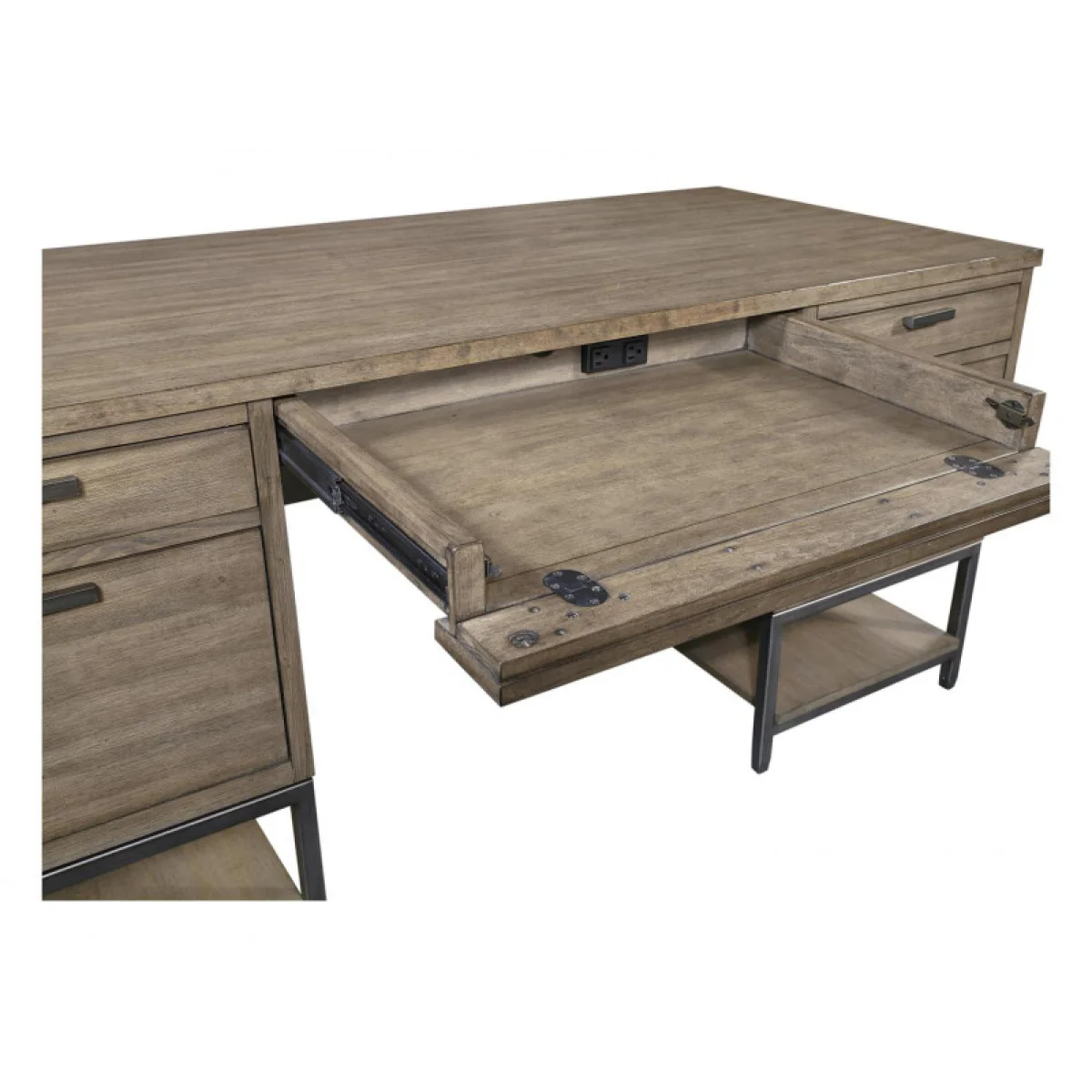 Trellis Open Ped Desk Desks Aspen Home 9