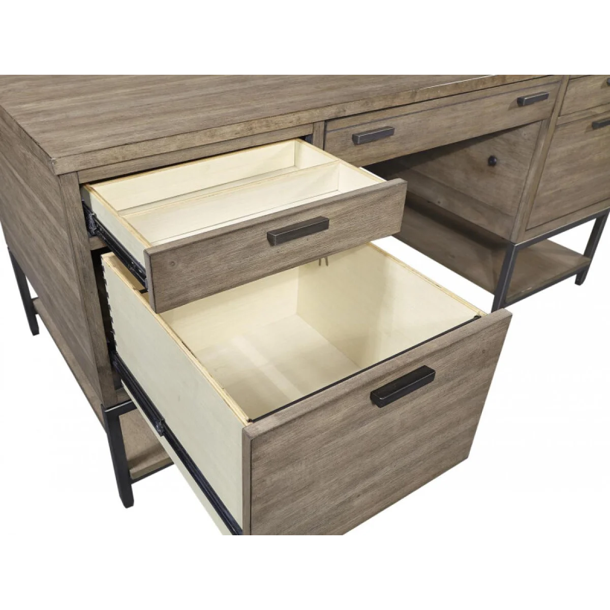 Trellis Open Ped Desk Desks Aspen Home 11