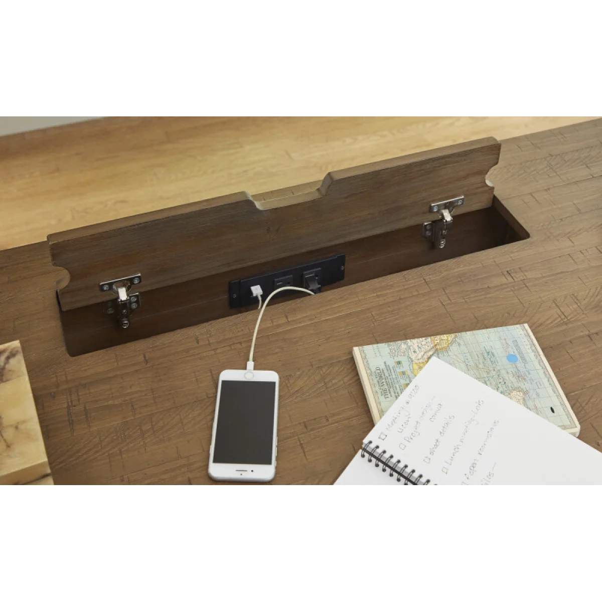 Hensley 60″ Adj. Lift Desk Top (for Iuab-301-2) I3002-360T Desks Aspen Home 8
