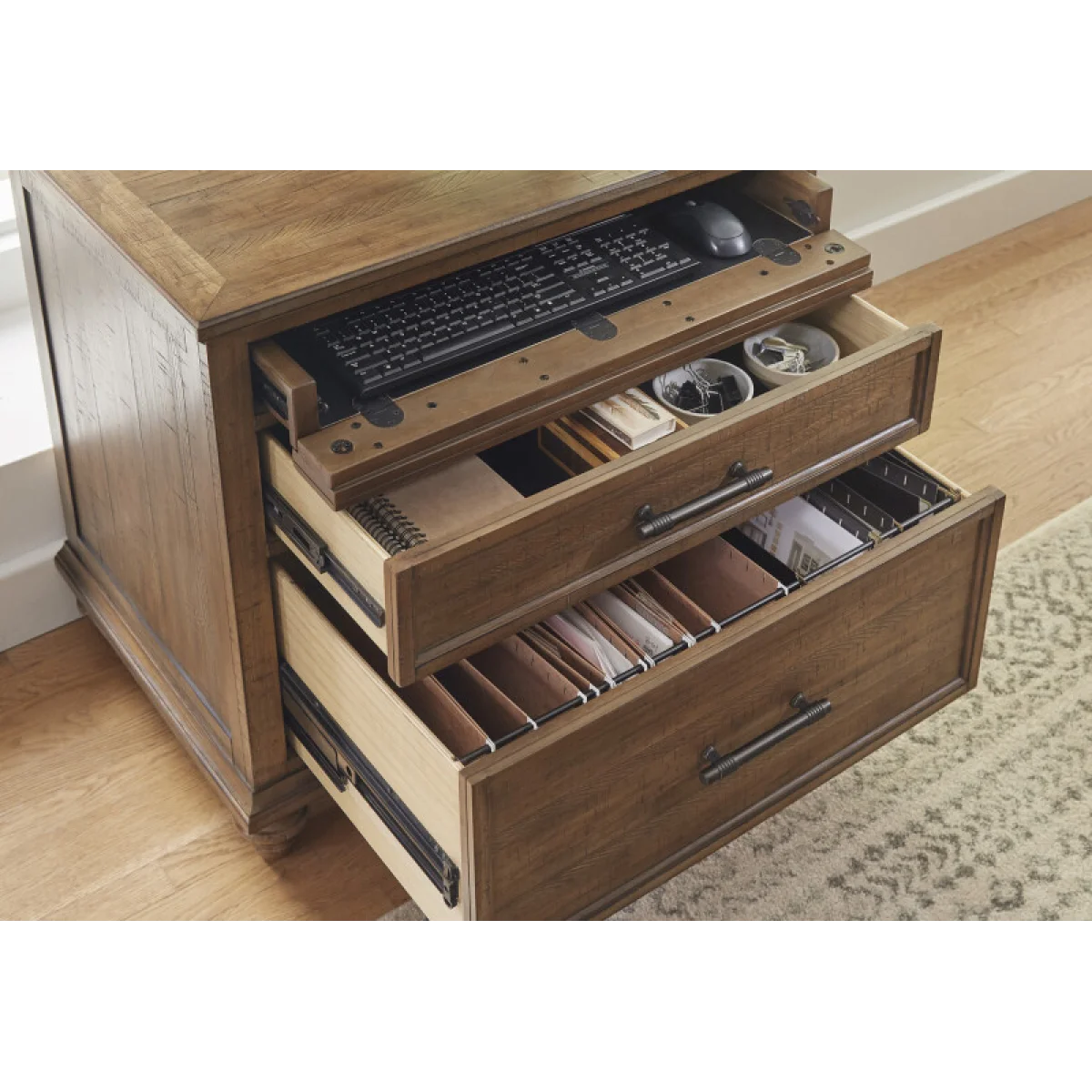 Hensley Workstation Combo File Office Storage Aspen Home 8