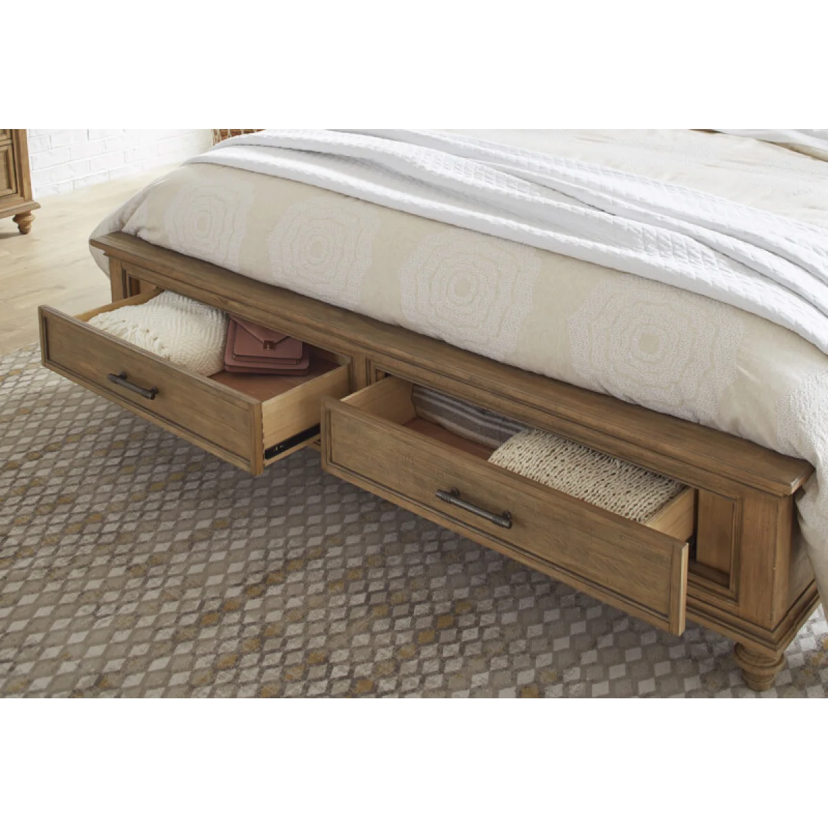 Hensley King Upholstered Hb Bed Parts Aspen Home 12
