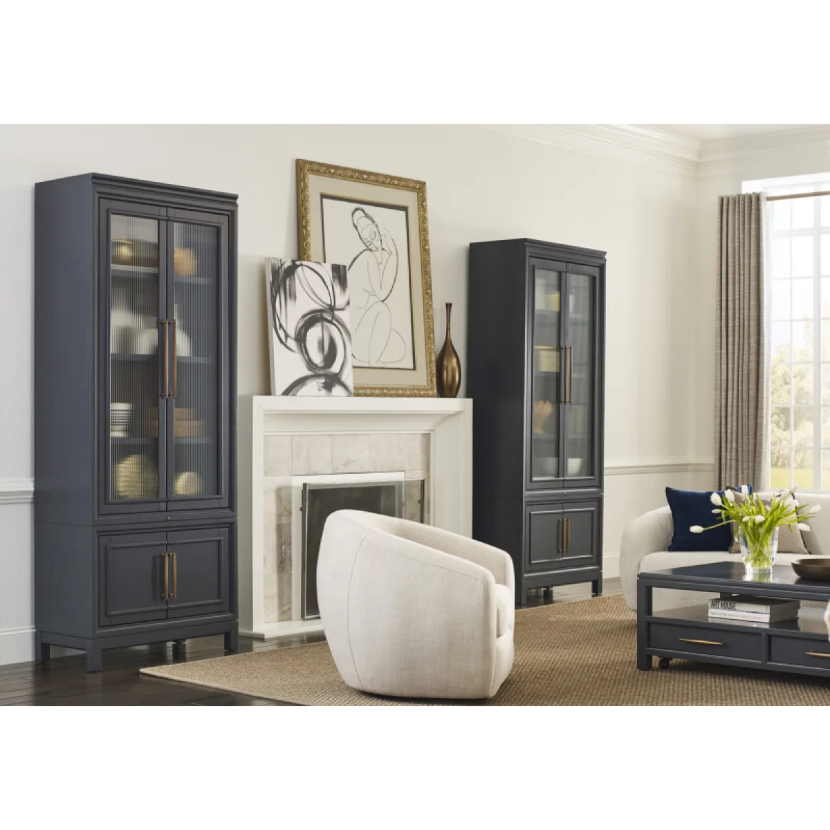Alexander Pier/display Cabinet Bookcases Aspen Home 6