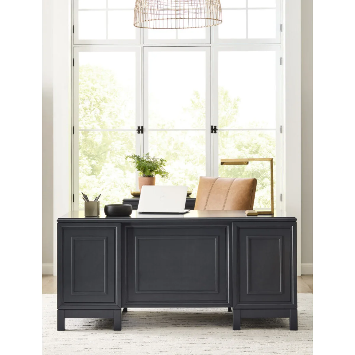 Alexander 66″ Executive Desk Desks Aspen Home 12