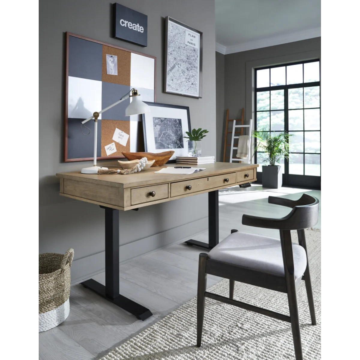 Emerson 60″ Adj. Lift Desk Top (for Iuab-301-2) I3017-360T Desks Aspen Home 4