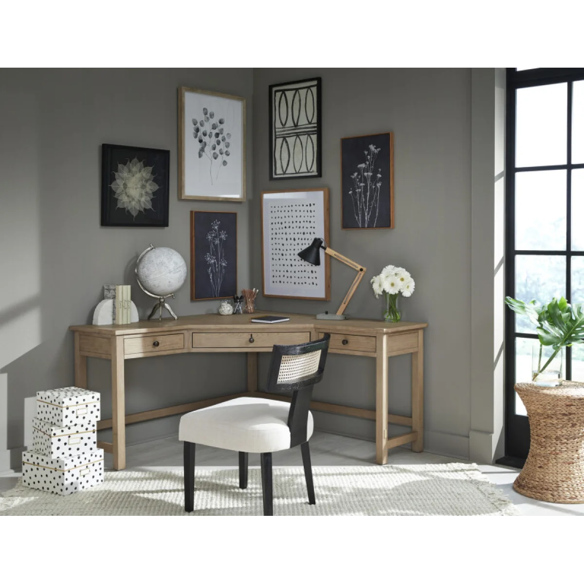 Emerson Corner Desk Desks Aspen Home 6
