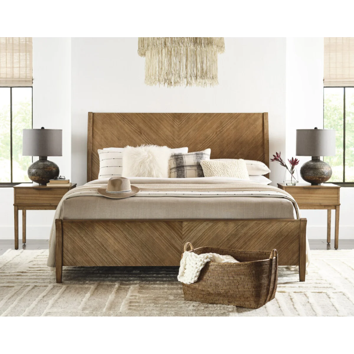 Cyrus King Sleigh Hb Bed Parts Almond Bisque 6