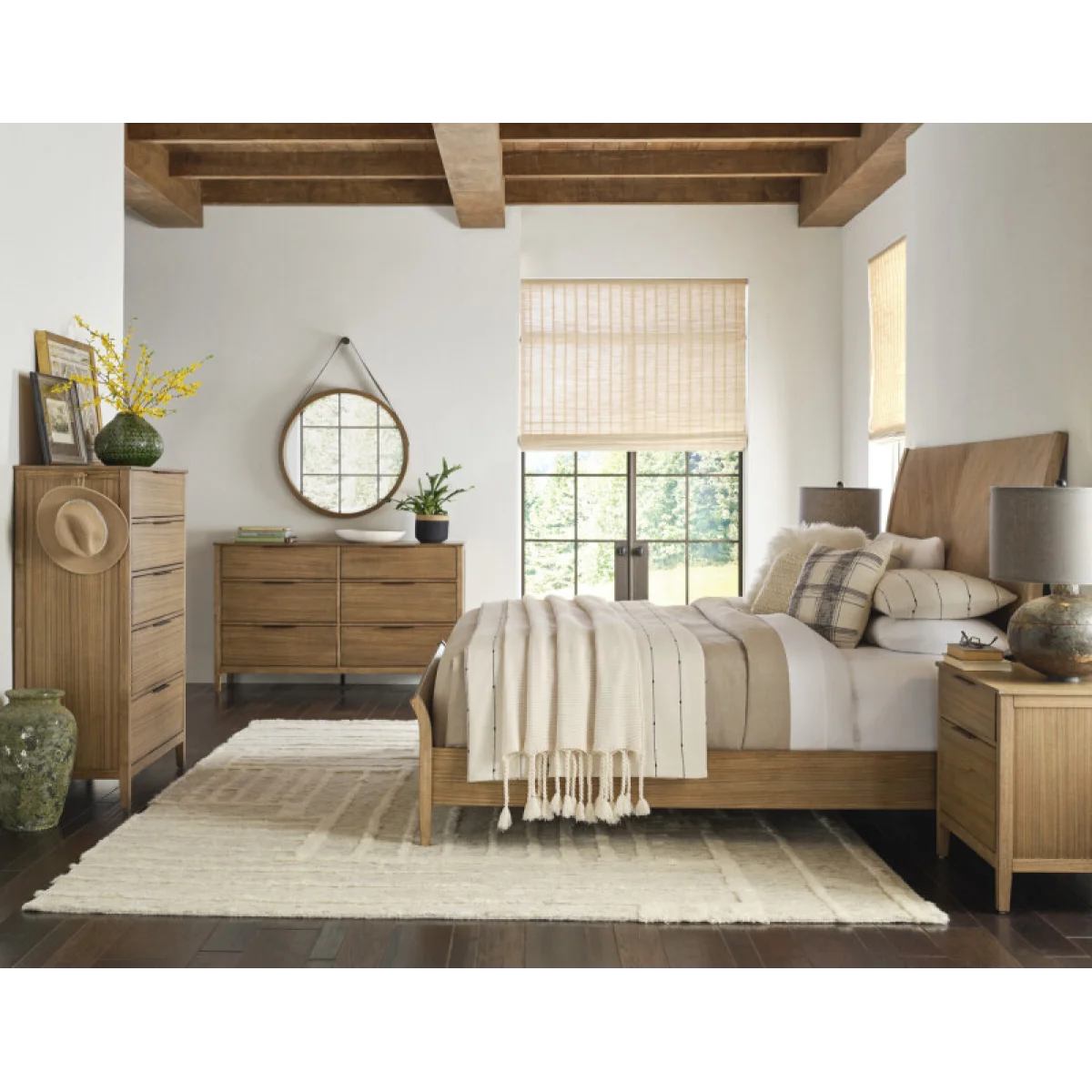 Cyrus King Sleigh Hb Bed Parts Almond Bisque 9