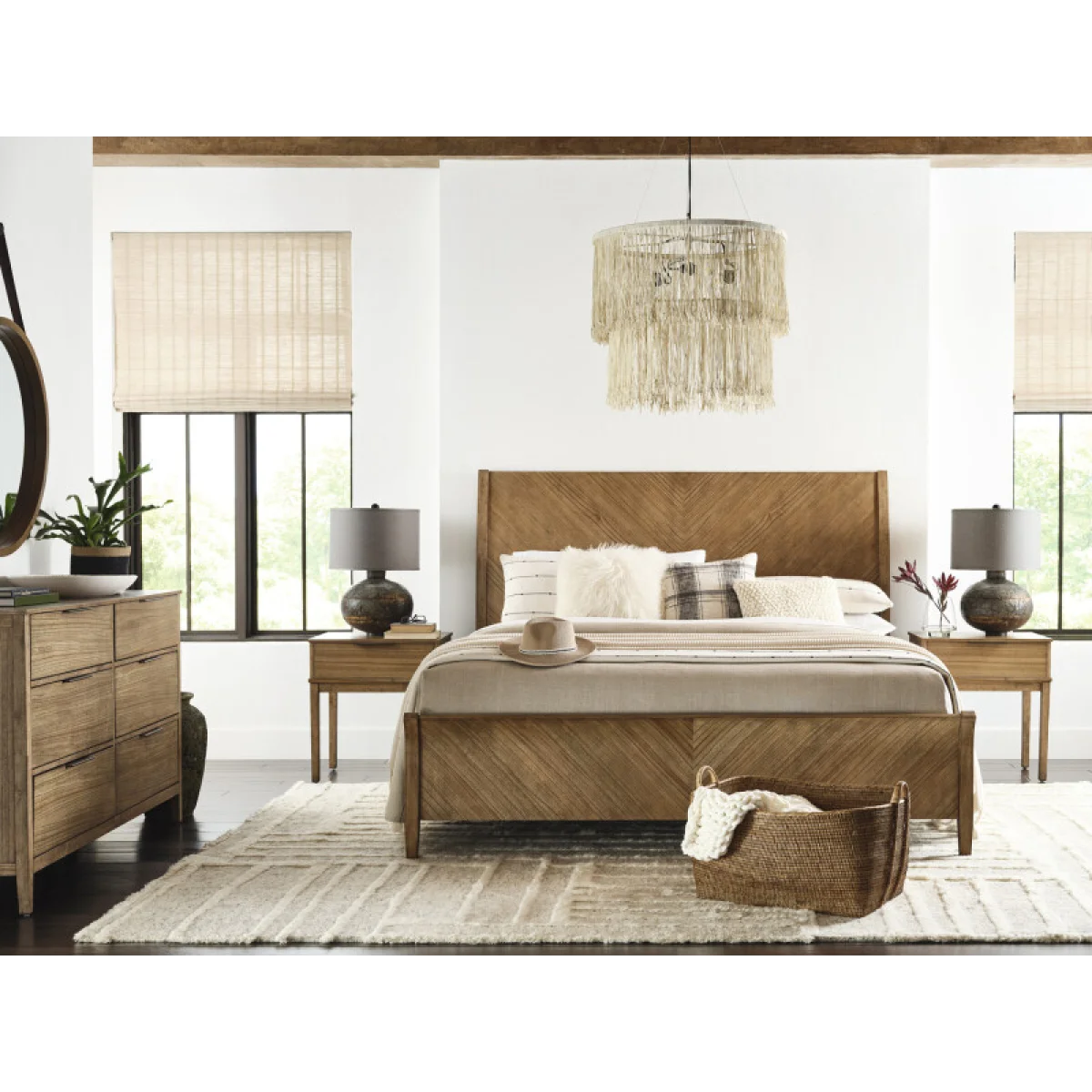 Cyrus King Sleigh Hb Bed Parts Almond Bisque 10