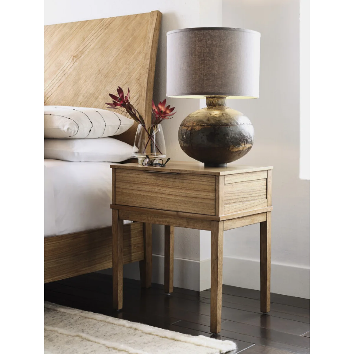 Cyrus 1 Drawer Nightstand Nightstands Almond Bisque 6