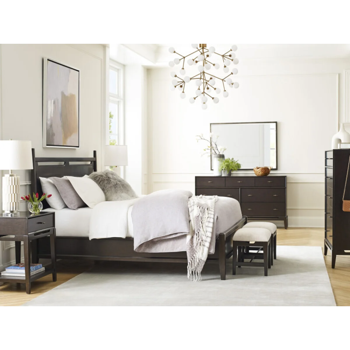 Sutton King Hb & Fb Panels Bed Parts Aspen Home 6