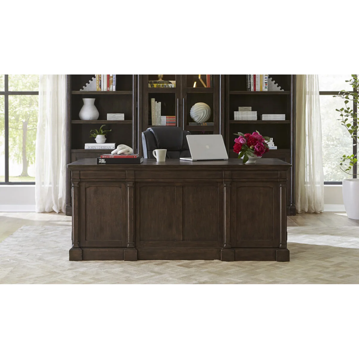 Jackson 72″ Executive Desk Top I3184-300T Desks Aspen Home 11