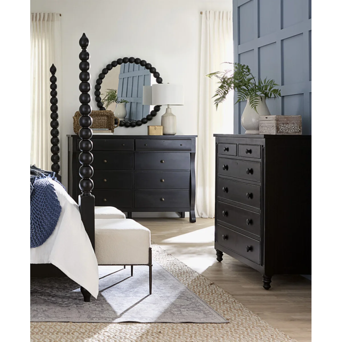 Caroline Bobbin Mirror Bedroom Mirrors Aspen Home 8