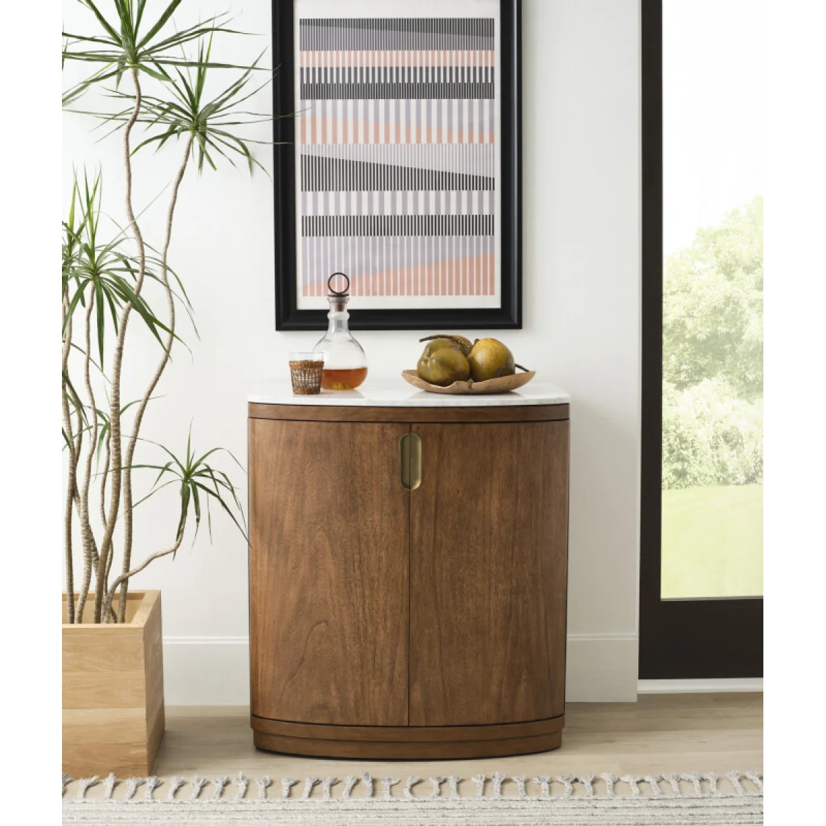 Caden Bar Cabinet W/marble Top Dining Storage Aspen Home 6
