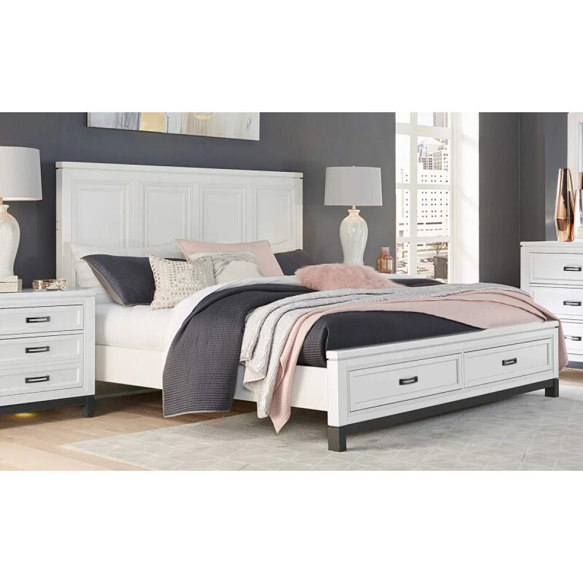Hyde Park Queen Storage Fb Bed Parts Aspen Home 9