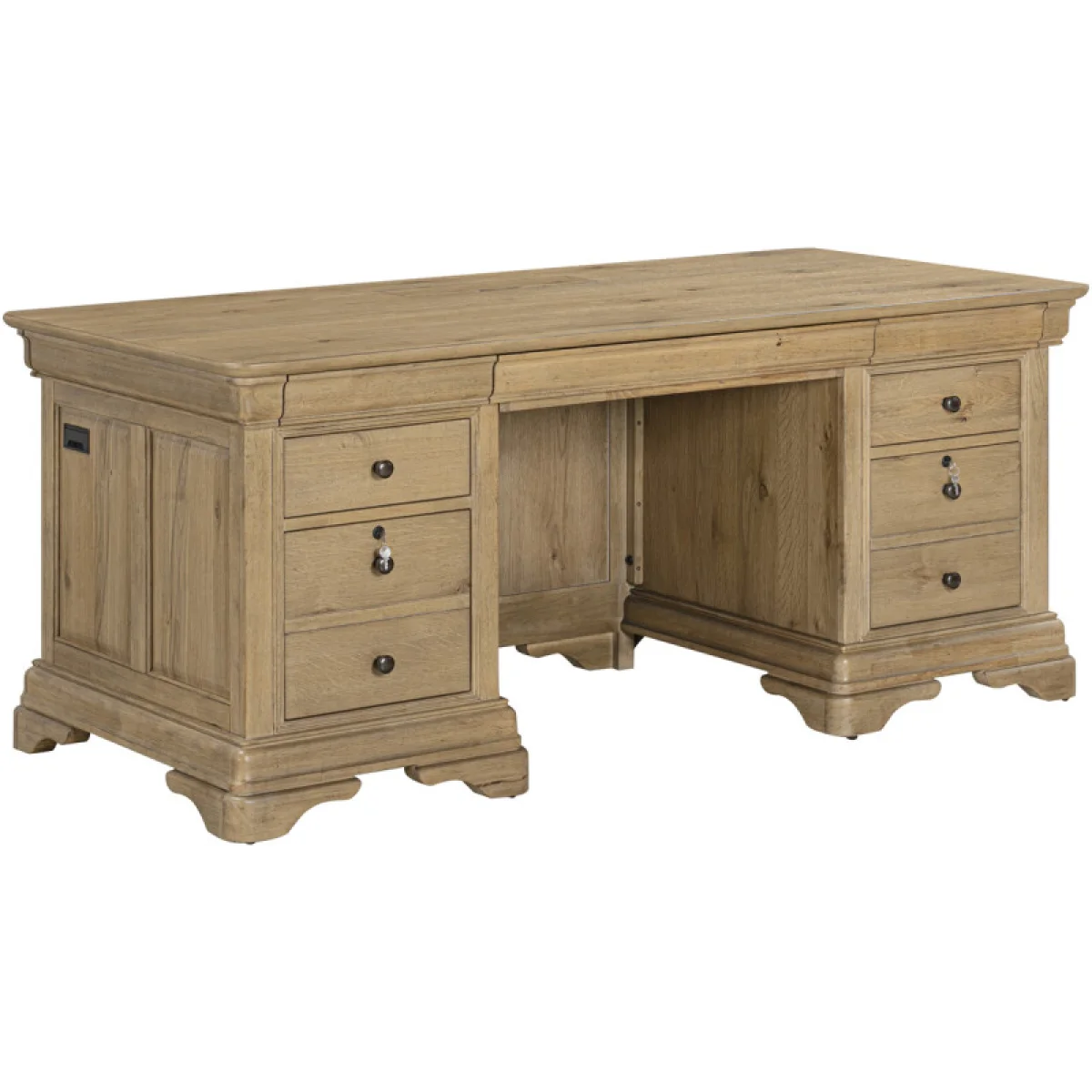 Chateau Philippe 72″ Executive Desk Base Desks Aspen Home 4