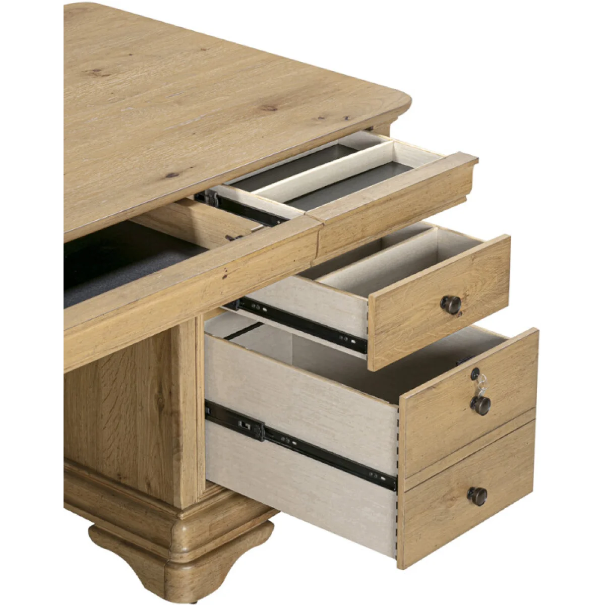 Chateau Philippe 72″ Executive Desk Top I3290-300T Desks Aspen Home 14