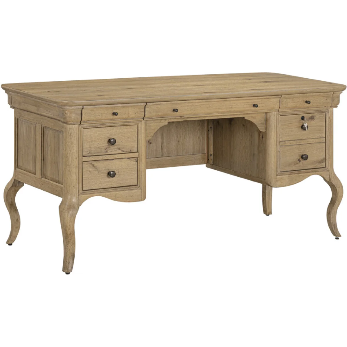 Chateau Philippe 64″ Half Ped Desk Desks Aspen Home 4